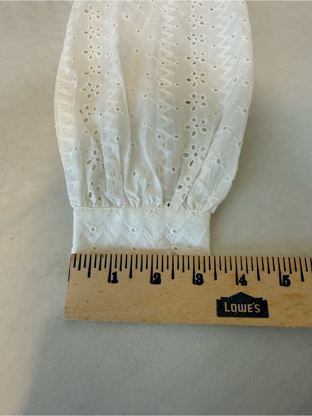 NWT Splendid x Cella Jane White Eyelet Puff-Sleeve Tiered Mini Dress XS - Picture 15 of 16